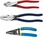 Klein Tools 80121 Plier Kit With Wire Strippers, Made Usa, Lineman New. Price: $133.99.