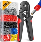 Ferrule Crimping Tool Kit,wire Crimper Connectors 4 Corners Self-adj New. Price: $21.37.