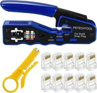 RJ45 Tool Kit Ethernet Crimping Wire Crimper Stripper Cutter For CAT5 New. Price: $39.97.