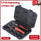 Klein Tools 3000CRKIT Ratcheting Crimper SET,10-22AWG Terminals, Stainless Steel New. Price: $68.75.