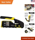 Klein Tools 110 Ratcheting Data Cable Crimper For RJ11/RJ12 & RJ45 Connectors New. Price: $95.99.