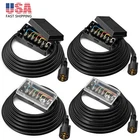 8/12/16FT Trailer Cord Rv 7 Way Blade Plug Inline Junction Box Wiring Cable Kit New. Price: $39.50.