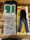 New RJ45 RJ11 CAT5 CAT6 Network Tool Kit Cable Tester Crimper - AY7. Price: $17.99.