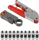 Diann Cable Crimper Coaxial Compression Tool Wire Stripper KIT-1 New. Price: $20.70.