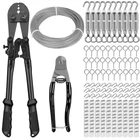Tootaci 1/16" Wire Rope Kit, 200FT Vinyl Coated Stainless Steel Cable Wi... New. Price: $74.12.