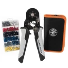 Klein Tools 34061 Ratcheting Ferrule Hex Crimper Set 1200 Terminals Case New. Price: $64.03.