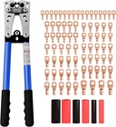 Sanuke Battery Cable Lug Crimping Tool For AWG10-1/0, Wire Crimper With 78PCS Co New. Price: $41.92.