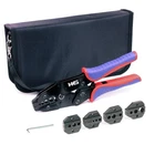 Ratchet Crimping Tool Set Rg Cable Rf Connector 5 Dies Hks Coaxial Cordless New. Price: $59.99.