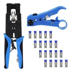 Delgada Multifunctional Coax Compression Connector Crimper Kit With 20 Conn... New. Price: $46.32.