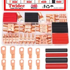TWIDEC/160PCS Battery Cable Ends Awg 4 8 10 12 Gauge Copper Wire Lugs New. Price: $23.79.
