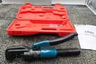 Muzata CR09: 45 Kn Hydraulic Crimping Tool With 1/8" Dies, Cushioned Handle New. Price: $44.99.