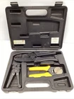 Milestek 40-50157 Stripping/crimping Tool Kit W/ Case Used. Price: $54.95.