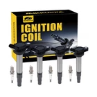 Mikkuppa Ignition Coil Pack And Spark Plugs - Set Of 4 Replaces# Uf... Fast Ship New. Price: $80.10.