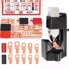 TWIDEC/160PCS Battery Cable Ends + Crimper Tool, New. Price: $42.99.