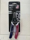Klein Tools 250TH Anniversary Usa Wire Stripper Cutter Blue Red Handles 8-20 Awg New. Price: $59.99.