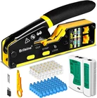 Brileine RJ45 Tool Pass Through Kit Ethernet Crimper CAT5E CAT6 New. Price: $38.65.