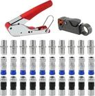 Coaxial Compression Tool Kit Cable Crimper Wire Stripper With F RG6 RG59 New. Price: $23.45.