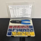 Power First 24C972 Assorted Wire Terminal Kit With Crimper Crimping Plier Used. Price: $149.95.