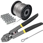Wire Rope Crimping Tool Kit, With 1/16-304 Stainless Steel Cable 165 Ft (7X7 ... New. Price: $43.25.