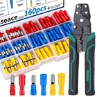 Smseace 160PCS Bullet Wire Connectors With Crimper New. Price: $24.64.