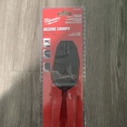 Milwaukee Ratcheting Insulated Terminals Crimper 48-22-3084 Red Sheath New. Price: $34.99.