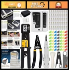 Professional Network Crimp Tool Kit For RJ45 RJ11 CAT5 CAT6 Stripper Cutter Test New. Price: $55.99.