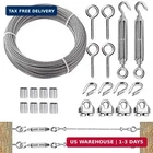 Tootaci 1/8 Stainless Steel Cable, 50FT Wire Rope Heavy Duty With M6 New. Price: $46.38.
