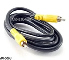 Ft. 1-RCA Male To Composite Video RG59/U Coaxial Cable, AV-306V New. Price: $8.95.