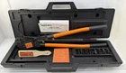 Thomas & Betts TBM8S Compression Crimper Tool Kit W/ Case Dies Manual Brush Used. Price: $499.95.
