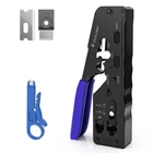 Vcelink RJ45 Crimp Tool, All-in-one Ethernet Pass Only, Black And Silver New. Price: $30.99.