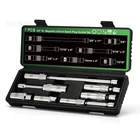 7 Piece 3/8-INCH Drive Magnetic Swivel Spark Plug Socket One Size New. Price: $46.66.