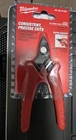 New Milwaukee 48-22-6105 Comfort Grip Consistent Precise Cuts Mini Flush Cutters. Price: $13.00.