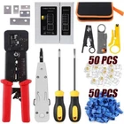 Leatbuy RJ45 Tool Set For Crimper Kit CAT5/CAT6 Ethernet Crimping New. Price: $49.92.