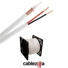 RG59 Siamese Coaxial Cable 20AWG 18/2 Cctv Security Camera Bulk Wire 500FT White New. Price: $79.95.