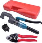 45KN Upgraded Custom Hydraulic Hand Crimper Tool For 1/8" Stainless Steel Cable Brand. Price: $160.31.