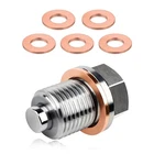 Kvaey Magnetic Oil Drain Plug, M16 1.5 Aluminum Alloy Sump Nut New. Price: $13.01.
