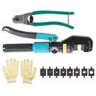 Hydraulic Crimping Tool 6 Mt W/9 Dies Crimper Wire Battery Cable Lug Terminal New. Price: $41.34.