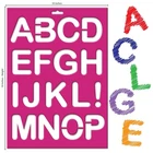 Karty Large Letter Stencils Kit 3PC 10"X14" Reusable Plastic Alphabet & New. Price: $30.34.