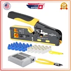 RJ45 Tool Kit Pass Through Ethernet Crimper CAT5 CAT6 CAT7 Crimping... New. Price: $35.33.