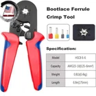 Hexagonal Crimping Tool, HSC8 6-6 Self-adjusting Ratchet Wire Ferrule AWG23-10 New. Price: $21.99.