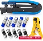Cable Crimper Kit Adjustable RG6 RG59 RG11 75-5 75-7 Coaxial Compre New. Price: $36.99.