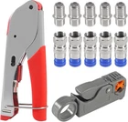 Coax Cable Crimper Tool Kit With 20PCS F Type RG59 RG6 Compression Connectors... New. Price: $16.44.