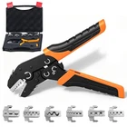 6-IN-1 Crimping Tool Kit, Wire With Black And Orange New. Price: $48.60.