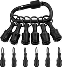 Katerk 6PC Black Bit Holder Keychain, 1/4IN Hex Shank Carabiner New. Price: $13.71.