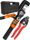 Amzcnc 1/8 Wire Rope Crimping Tool Hydraulic Hand Crimper For Silver New. Price: $89.99.