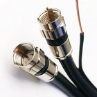 Siamese Dual Coaxial RG-6 Cable W/ Ground Messenger 3GHZ Ul Etl Ppc F-connectors New. Price: $44.00.