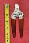 Vintage Wal 595-GC-760 Adjustable Wire Strippers Dial Electrician Tool Red Used. Price: $12.99.