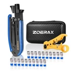 Zoerax Coax Cable Crimper Tool Kit With Wire Stripper And 20PCS F Connectors New. Price: $43.09.