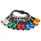 Katerk 10PC Portable Bit Holder Keychain, 1/4IN Hex One Size, Black Carabiner New. Price: $20.25.