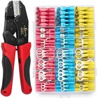 Crimping Tool 300PCS Heat Shrink Connectors Red Copper Awg 22-10 Electric Sopoby New. Price: $51.99.